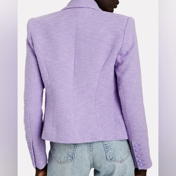 L'Agence Brooke Double-Breasted Crop Blazer - Picture 3 of 14